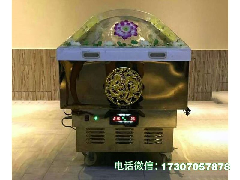 磁县灵堂瞻仰冰棺