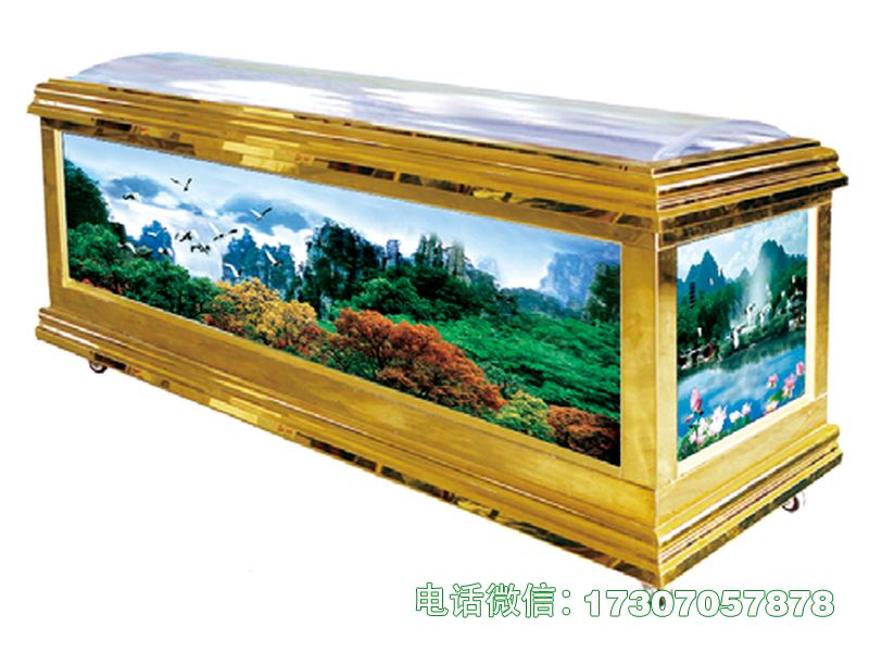 玉田侧开门豪华水晶棺